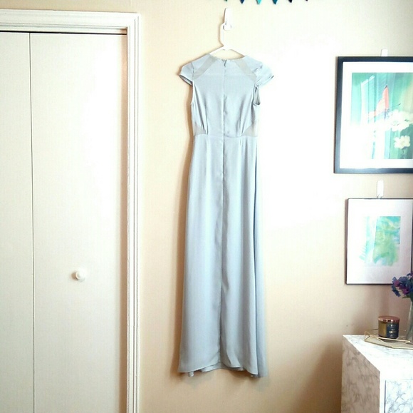 🔥ASOS Jarlo Danika Silver Cutout Maxi Dress🔥 - Picture 6 of 8